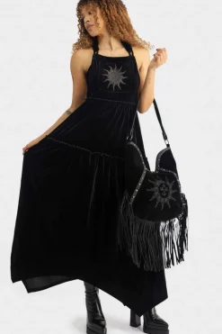 Ascended Maxi Pinafore Dress
