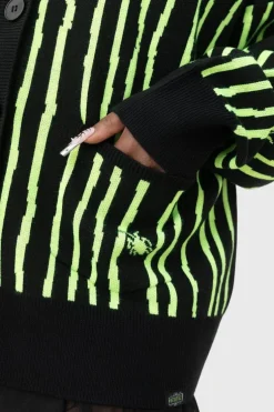 Beetlejuice Beetlejuice Beetlejuice Intarsia Cardigan