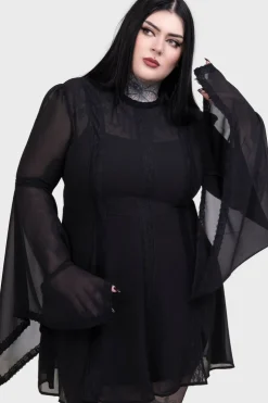 Begone Long Sleeve Mini Dress [BLACK]