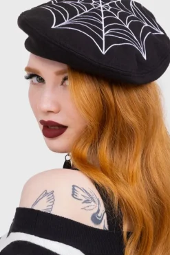 Black Widow Beret Hat