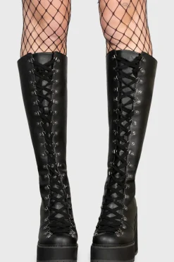 Bloodletting Knee-High Boots