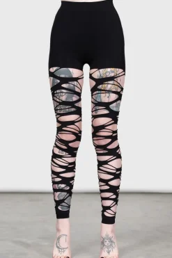 Carved Up Slashed Tights