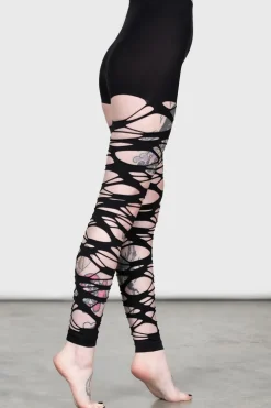 Carved Up Slashed Tights