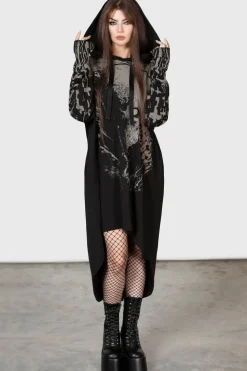 Cross The Bear Longline Hoodie