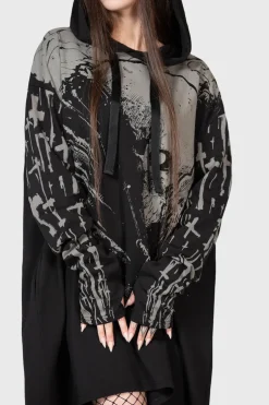 Cross The Bear Longline Hoodie