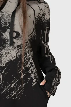 Cross The Bear Longline Hoodie