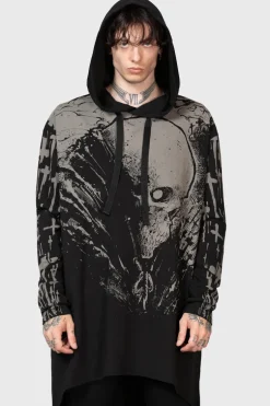 Cross The Bear Longline Hoodie