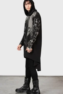 Cross The Bear Longline Hoodie