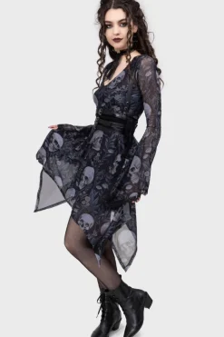 Death's Head Skater Dress