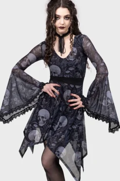 Death's Head Skater Dress
