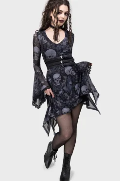 Death's Head Skater Dress