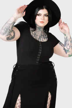 Eye C U Cap-Sleeve Top