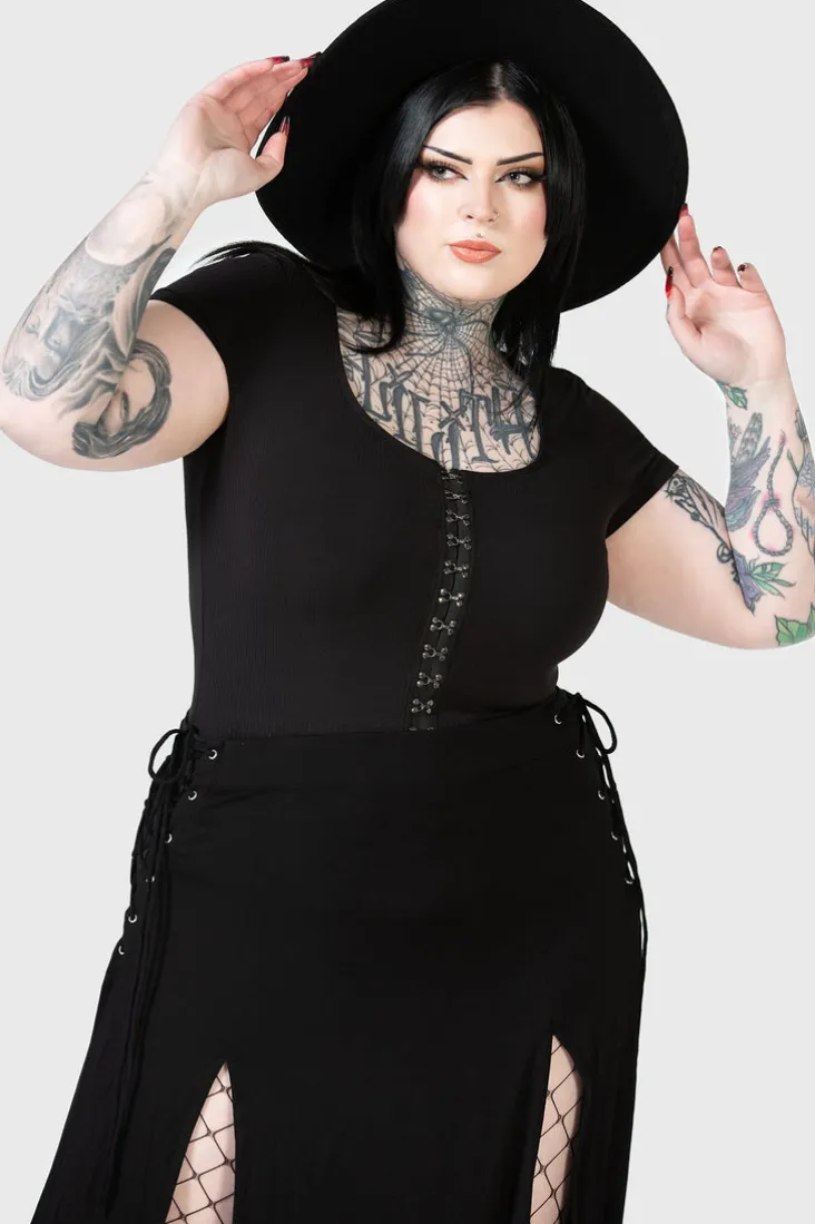 Eye C U Cap-Sleeve Top
