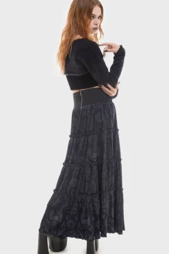 Half Vamp Maxi Skirt
