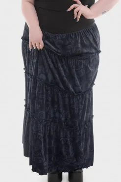 Half Vamp Maxi Skirt