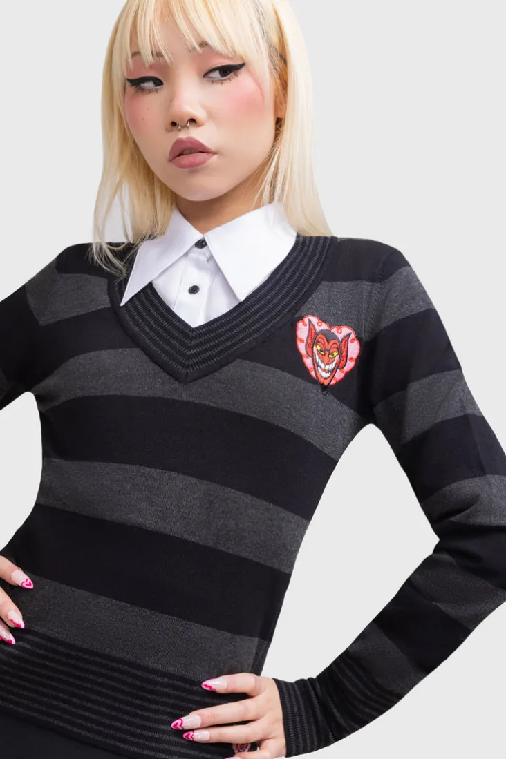 His Infernal Majesty Knitted Top