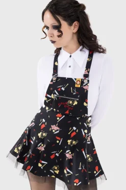 It's Time To Play Pinafore Dress