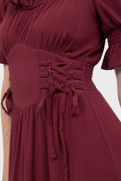 Jocasta Maxi Dress Short Sleeve [RED]