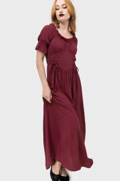 Jocasta Maxi Dress Short Sleeve [RED]
