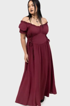 Jocasta Maxi Dress Short Sleeve [RED]