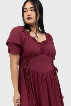 Jocasta Maxi Dress Short Sleeve [RED]