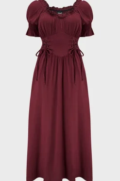 Jocasta Maxi Dress Short Sleeve [RED]
