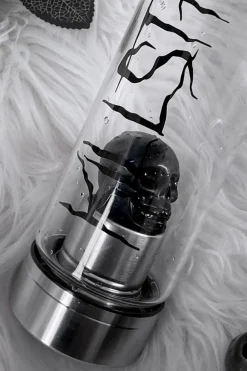 Killstar Crystal Glass Water Bottle