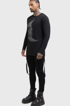 Lunar Crescent Long Sleeve Top