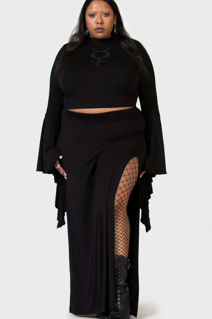 Nocturnal Shade Maxi Skirt