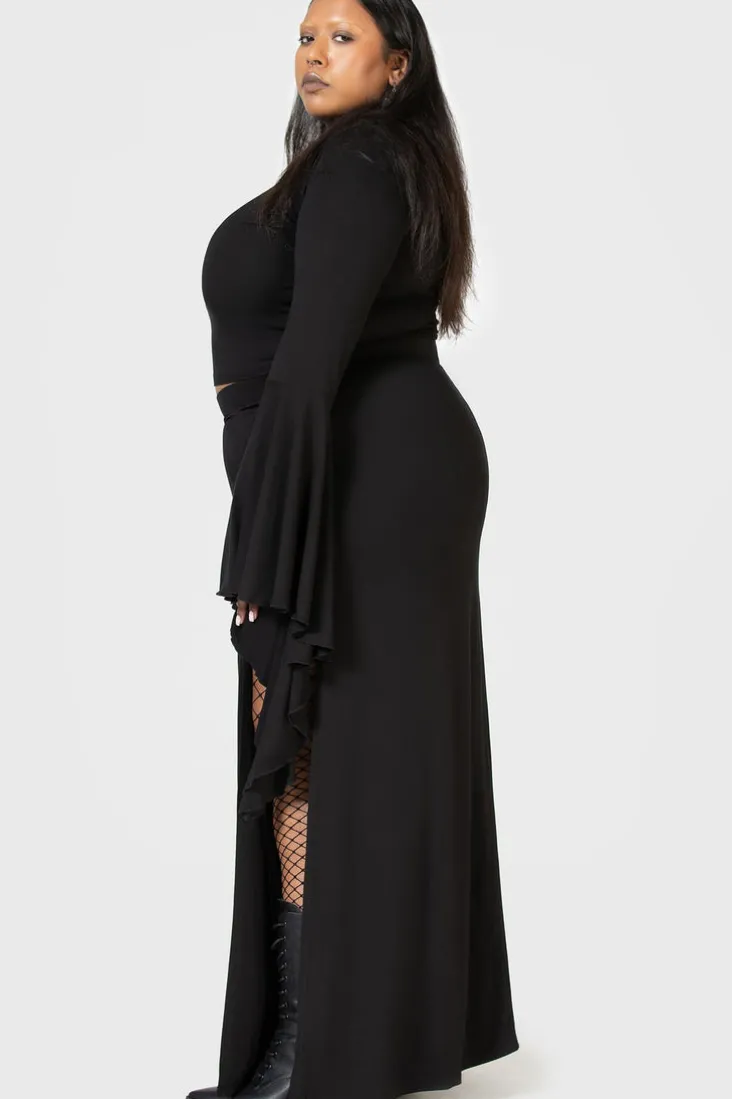 Nocturnal Shade Maxi Skirt