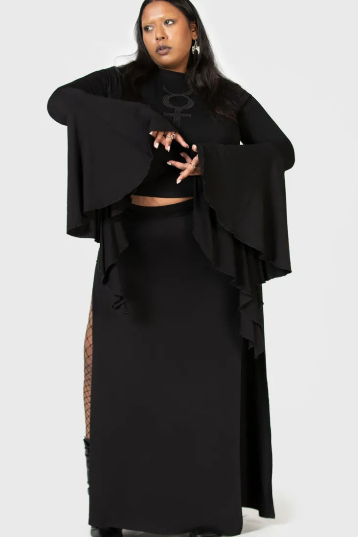 Nocturnal Shade Maxi Skirt