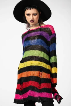 Over The Rainbow Knit Sweater