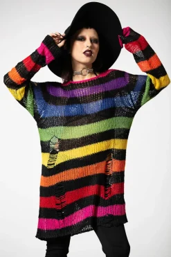 Over The Rainbow Knit Sweater