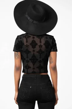 Petra Mesh Crop Top