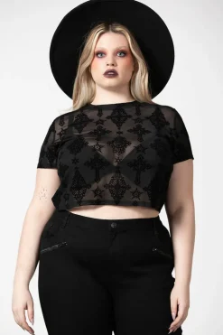 Petra Mesh Crop Top