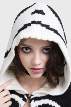 Scraps Hooded Cardigan