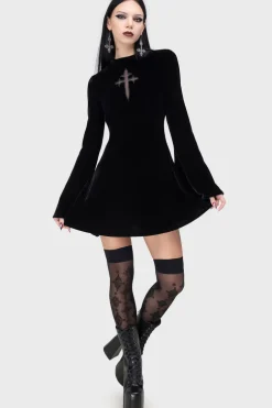Serenade Of Shadows Mini Dress