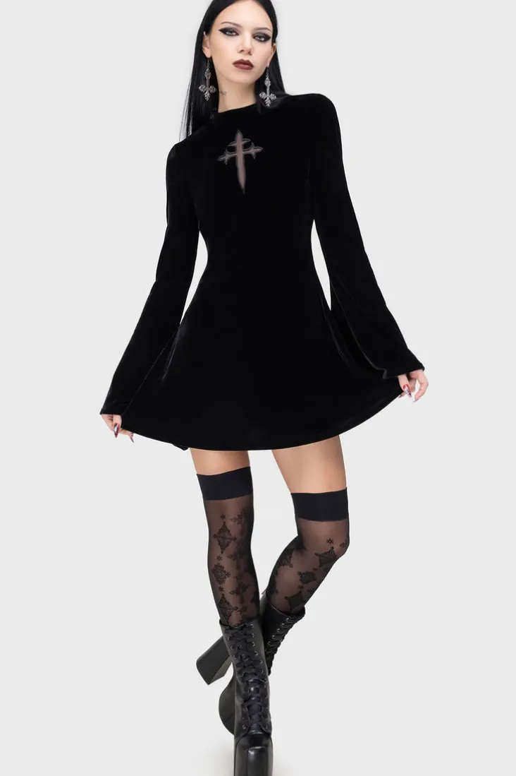 Serenade Of Shadows Mini Dress