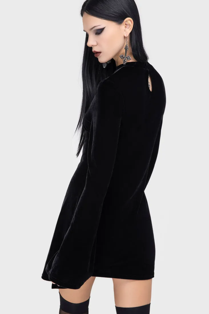 Serenade Of Shadows Mini Dress