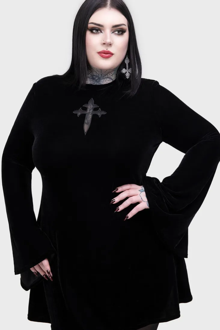 Serenade Of Shadows Mini Dress