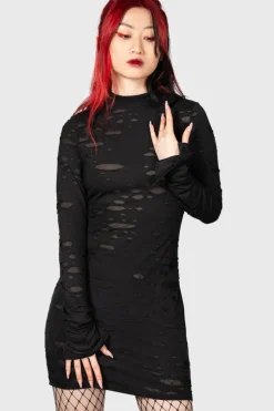 Sinners Glimmer Long Sleeve Dress