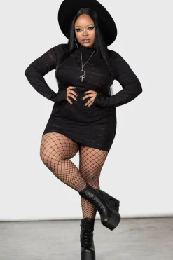 Sinners Glimmer Long Sleeve Dress