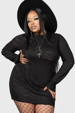 Sinners Glimmer Long Sleeve Dress