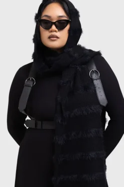 Striped Night Hooded Scarf