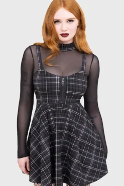 Tartan Riot Dress [GREY]