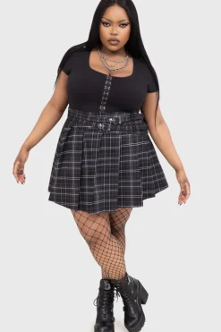 Tartan Riot Skirt [GREY]