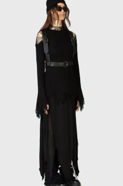 The Grimmer The Better Midi Skirt