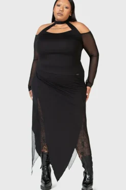 The Grimmer The Better Midi Skirt