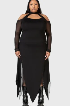 The Grimmer The Better Midi Skirt