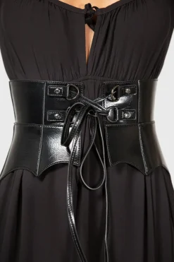Wetland Bat Peplum Corset